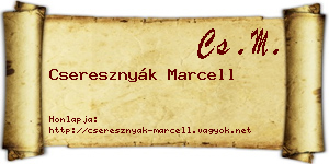 Cseresznyák Marcell névjegykártya