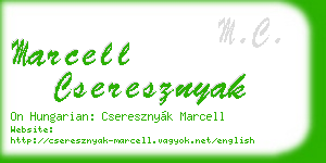 marcell cseresznyak business card