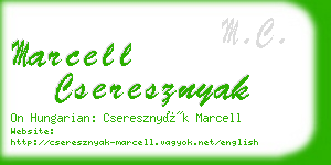 marcell cseresznyak business card